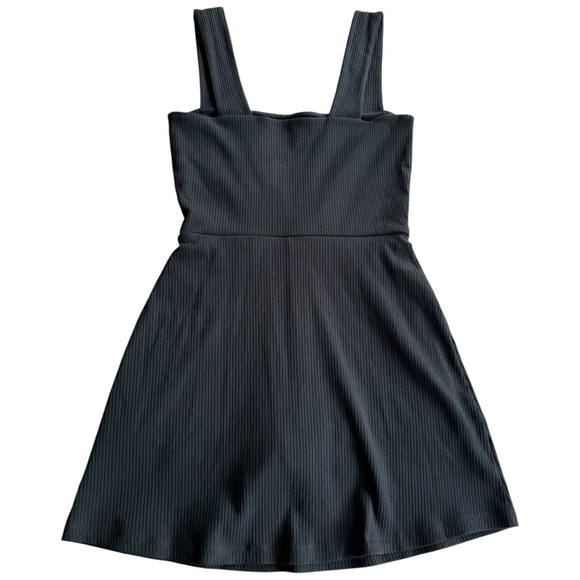 PINK VICTORIA’S SECRET BLACK RIBBED ACTIVE SKORT DRESS WITH POCKETS *NWT *NEW - Picture 4 of 16